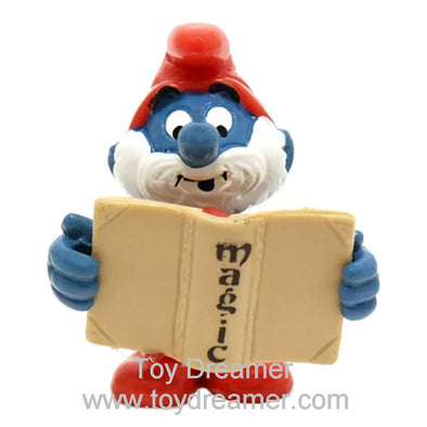 20174 Papa Smurf with Magic Book Schleich Smurfs Figurine 