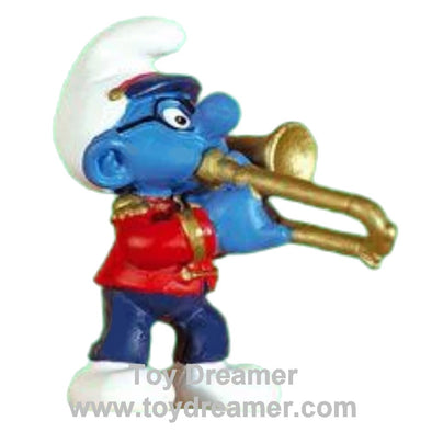 20484 Band Smurfs Trombone Smurf Schleich Smurfs Figurine 
