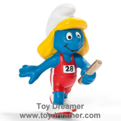 20739 Olympic Baton Smurfette Smurf Schleich Smurfs Figurine 