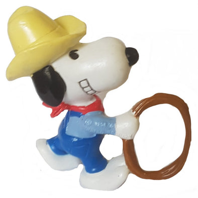 Peanuts Western Snoopy with Rope Cowboy