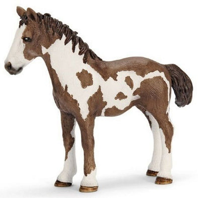 Schleich 13695 Pinto Yearling retired farm life horse
