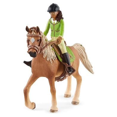 Schleich 42542 Sarah & Mystery Riding Horse Set figures