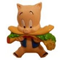Looney Tunes Looney Tunes: Porky Pig eating Bun Toy Figure