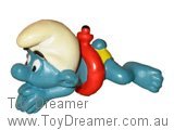 Smurf Swimmer Smurf - Red Ring Schleich Smurfs Figurine 