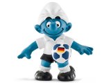 Smurf 20790 2016 Football Smurf: German Soccer (tiny mark hat) Schleich Smurfs Figurine 