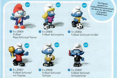 2018 Football Smurfs from Schleich