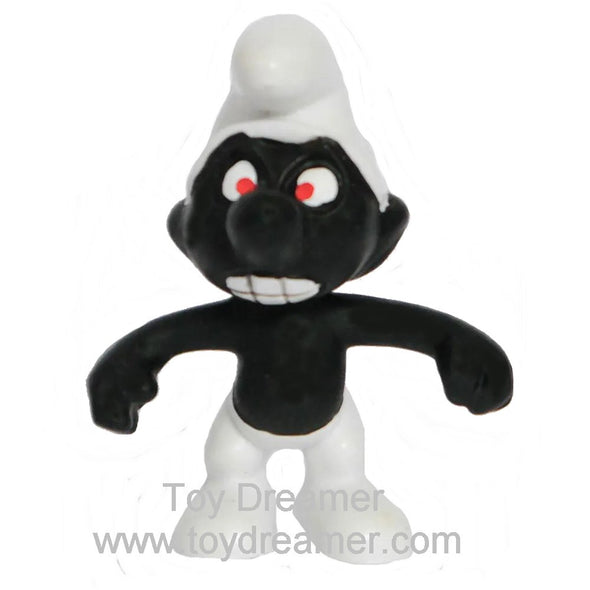 2007 Angry Smurf Red Eyes & Black Teeth Schleich Smurfs Figurine 