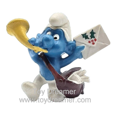 20031 Mailman Smurf Xmas Letter Schleich Smurfs Figurine 