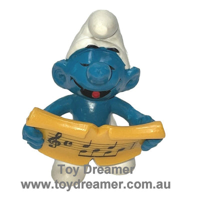 20038 Singer Smurf Schleich Smurfs Figurine 