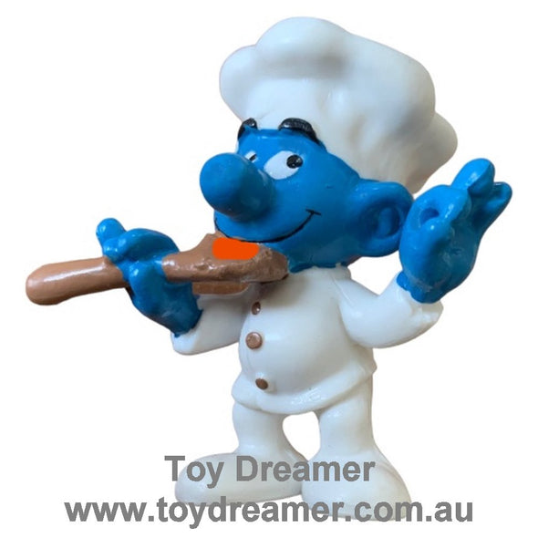 20042 Chef Smurf Red Sauce Schleich Smurfs Figurine 