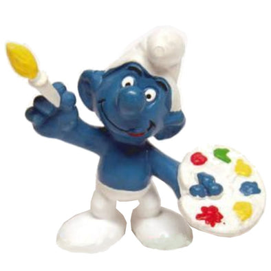 20045 Artist Smurf Schleich Smurfs Figurine 