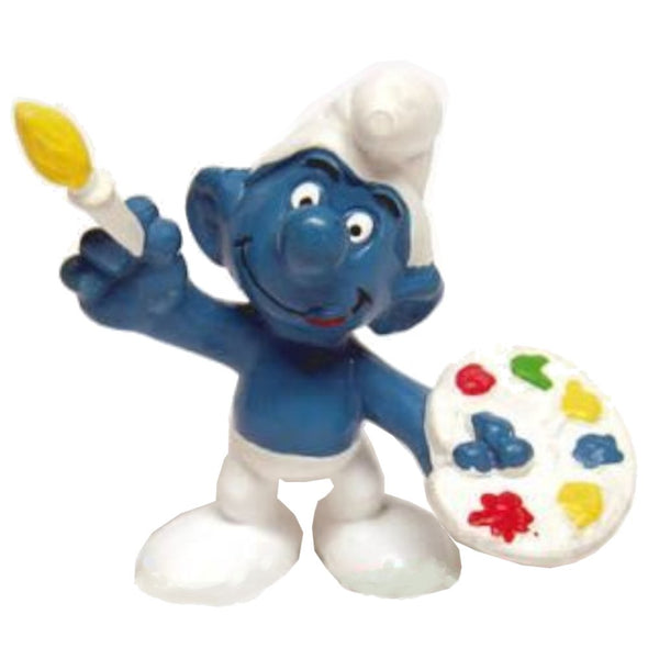 20045 Artist Smurf Schleich Smurfs Figurine 