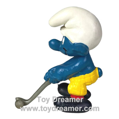 20055 Golfer Smurf Schleich Smurfs Figurine 