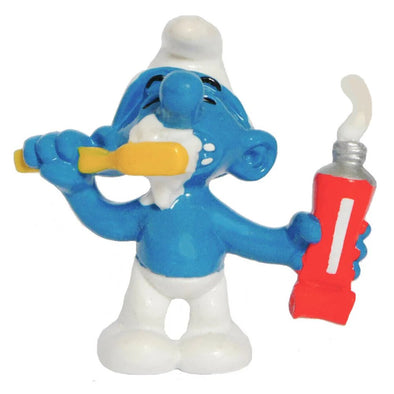 20064 Toothbrush Smurf Long paste Schleich Smurfs Figurine 