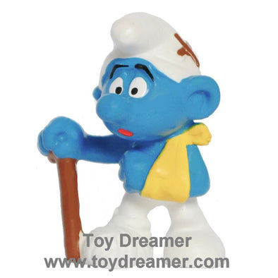 20097 Injured Smurf Light Brown Schleich Smurfs Figurine 