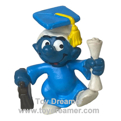 20130 Graduate Smurf Blue Schleich Smurfs Figurine 