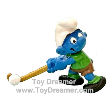 20133 Field Hockey Smurf Green Shirt Schleich Smurfs Figurine 