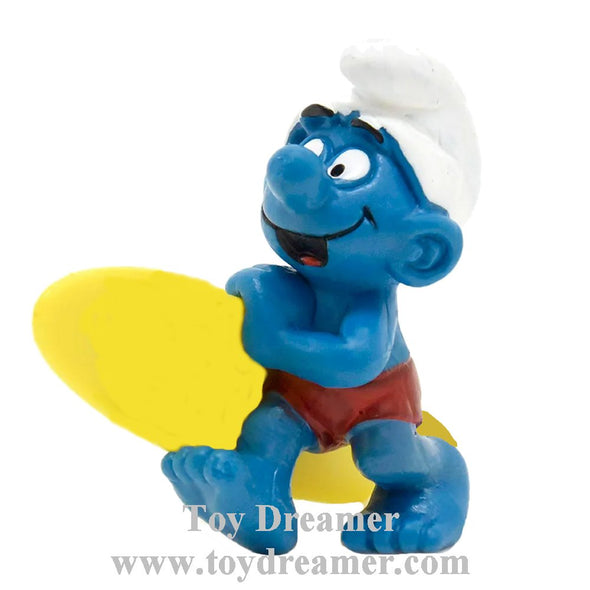 20137 Surfer Smurf Long Board Schleich Smurfs Figurine 