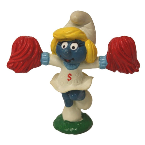 20149 Cheerleader Smurfette Red 'S' Schleich Smurfs Figurine 