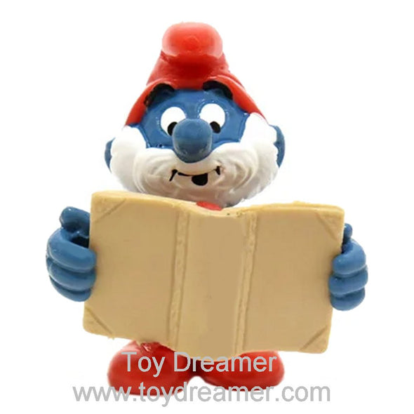 20174 Papa Smurf with Book Schleich Smurfs Figurine 