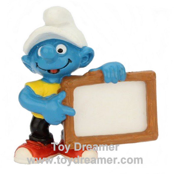 20459 Nameplate Smurf Schleich Smurfs Figurine 