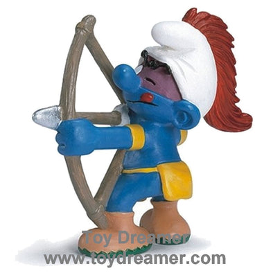 20551 Indian Smurfs Bow and Arrow Smurf Schleich Figurine 