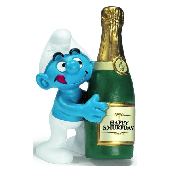 20708 Party Smurfs Champagne Smurf Schleich Figurine 