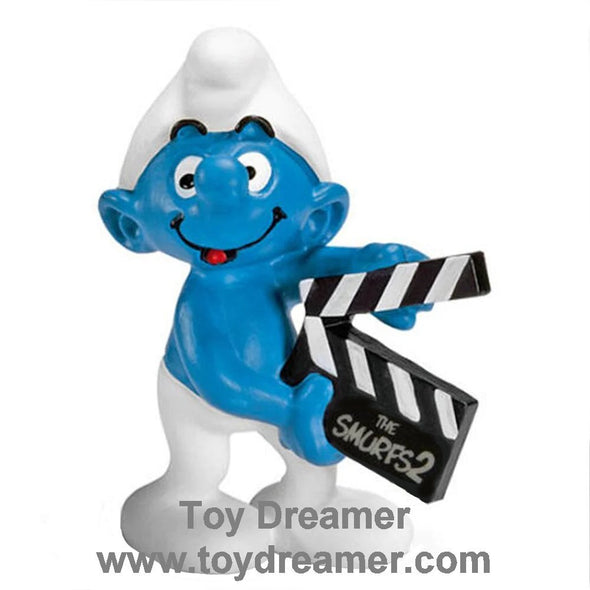 20710 Movie Smurf with Clapperboard 'The Smurfs 2' Schleich Smurfs Figurine