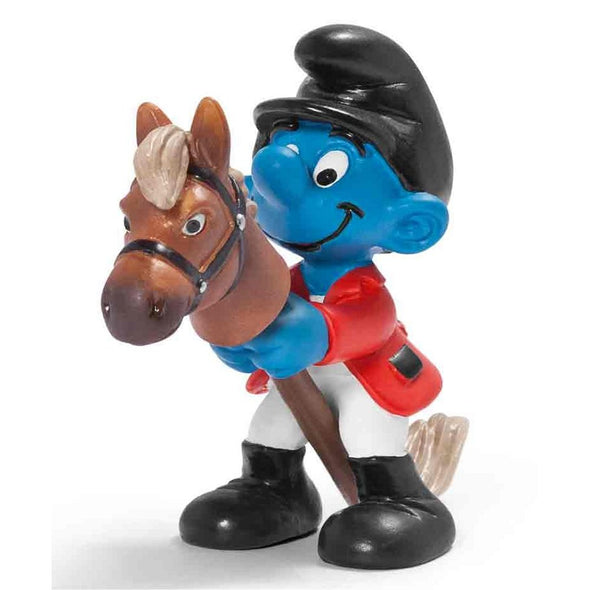 20743 Olympic Equestrian Smurf Schleich Smurfs Figurine 