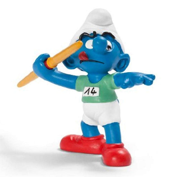 20744 Olympic Javelin Smurf Schleich Smurfs Figurine