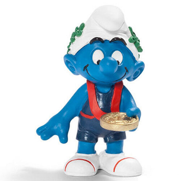 20745 Olympic Gold Medal Smurf Schleich Smurfs Figurine 
