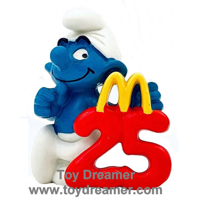 McDonalds 25th Anniversary Smurf Schleich Smurfs Figurine 