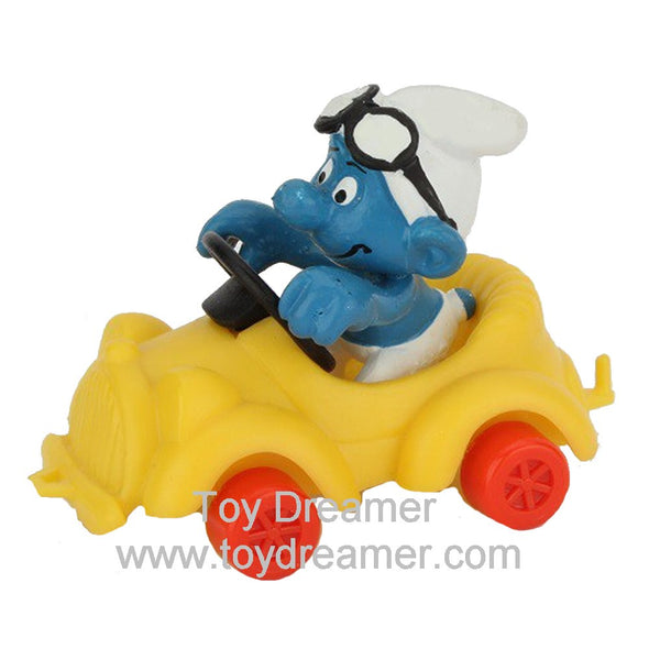 40210 Smurf in Yellow Car Schleich Smurfs Figurine Super