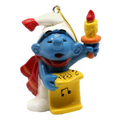 51905 Smurf singing Christmas Carols Schleich Smurfs Figurine 