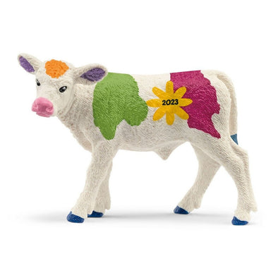 Schleich 72207 Colourful Spring Calf farm life figure cow
