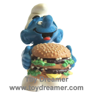 McDonalds Smurfs Big Mac Smurf Schleich Figurine 