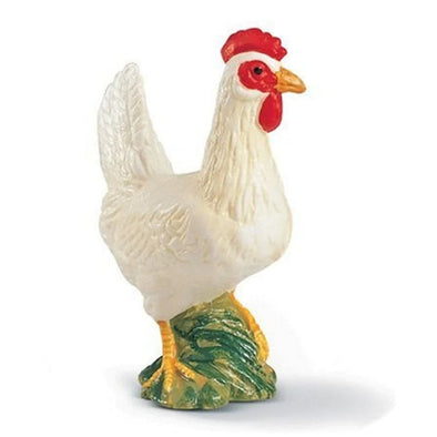 Schleich 13125 White Hen standing retired farm life figure