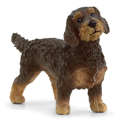 Schleich 13972 Wire-Haired Dachshund farm life dog figurine