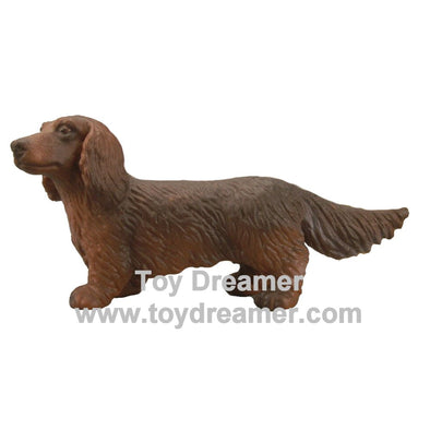 Schleich 16328 Longhaired Dachshund retired dog figurine