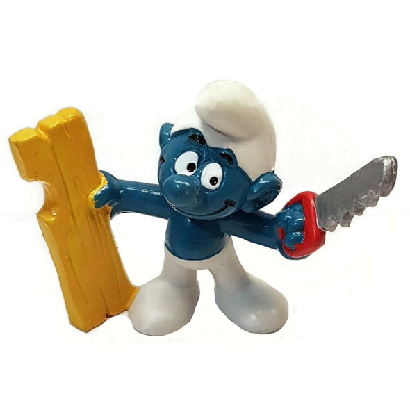 20112 Carpenter Smurf Schleich Smurfs Figurine 