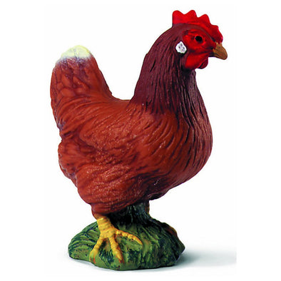 Schleich 13128 Brown Hen standing retired farm life chicken