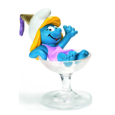 20753 Smurf - Party Smurfette in Glass - 2013 Celebration Schleich Smurfs