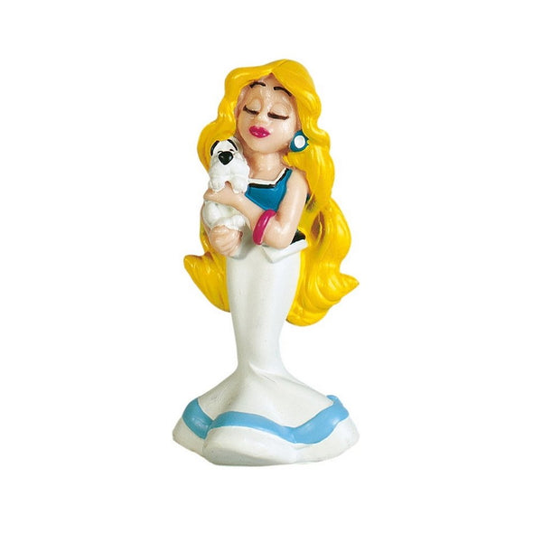 Panacea holding Dogmatix Asterix Figure Plastoy Cake Topper