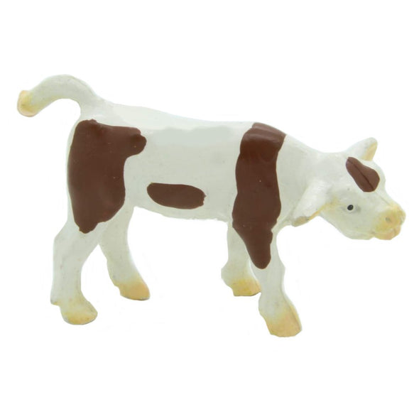 Schleich 13005 Brown White Calf, standing retired farm life