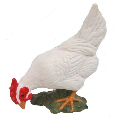 Schleich 13126 White Hen pecking retired farm life