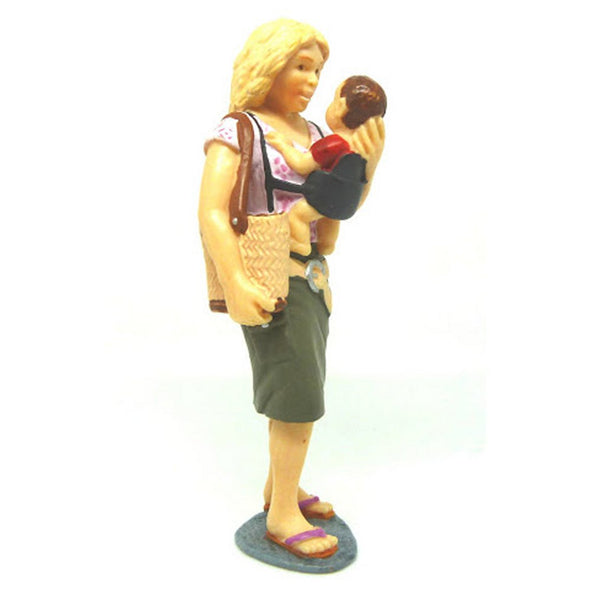 Schleich 13437 Mother with Child at Zoo rare retired figure