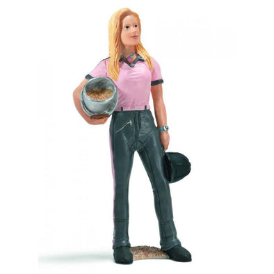 Schleich 13454 Groom Feeding person rare retired farm life figurine figure