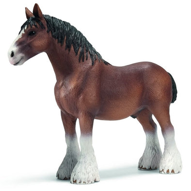 Schleich 13670 Clydesdale Stallion rare retired farm life figurine figure animal replica