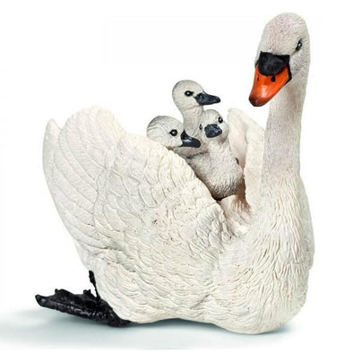Schleich 13718 White Swan with Cygnets retired farm life