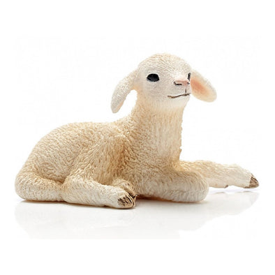 Schleich 13745 Lamb, lying retired farm life figurine